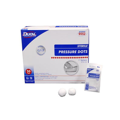 Bandage Pressure Dots 1" Gauze Elastic White Sterile 50/Bx, 10 BX/CA - Surgical Supplies NY